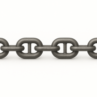 Цепь круглозвенная с распорками А2-2,5-30х120